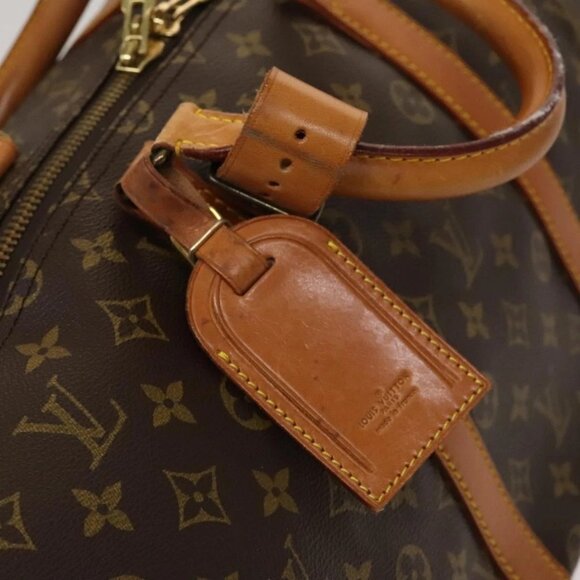 LOUIS VUITTON Monogram Keepall 55 Boston Bag M41424 LV Auth 131290 - Picture 14 of 16